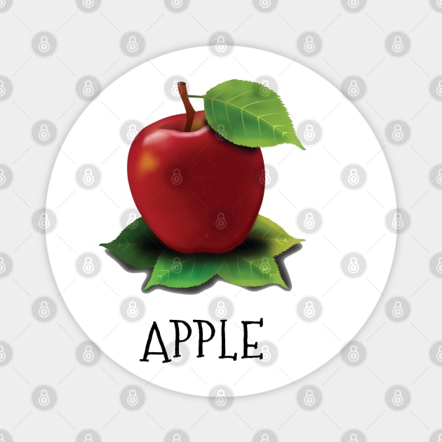 Red Delicious Apple Wall Art Poster Magnet by Gear 4 U